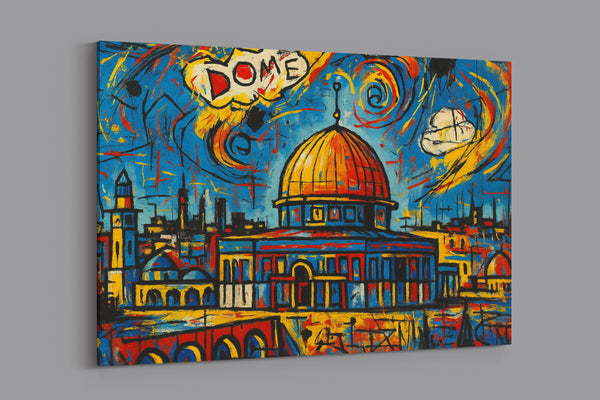 The Dome – Jerusalem (Basquiat Style)