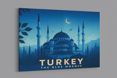 Moonlit Blue Mosque – Turkey