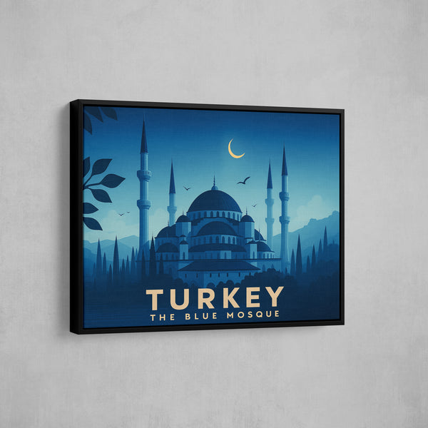 Moonlit Blue Mosque – Turkey