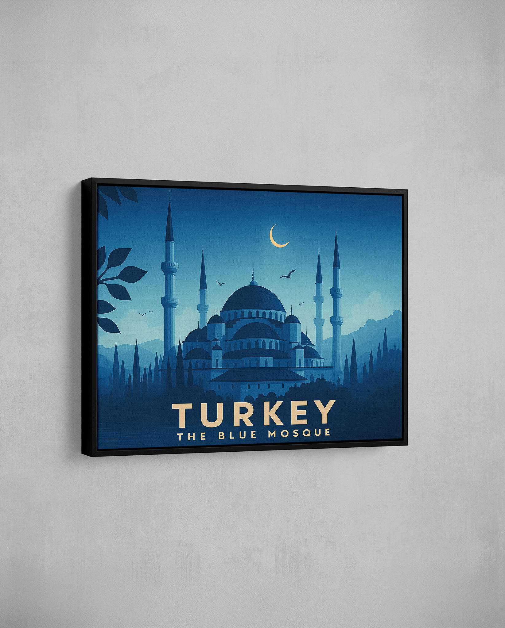 Moonlit Blue Mosque – Turkey - The Sabr Store