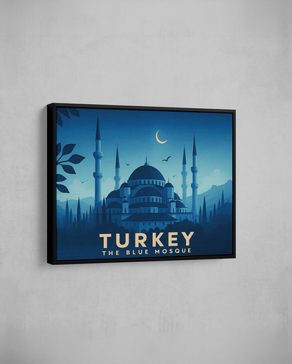 Moonlit Blue Mosque – Turkey - The Sabr Store
